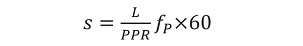 Conveyor Speed Formula for Motor Shaft Encoder