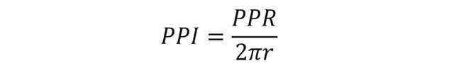 Pulses-per-inch-formula